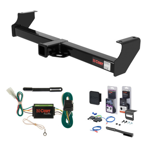 2001 Suzuki Grand Vitara XL-7 Curt 2" Class 3 Trailer Tow Hitch + 5-Flat Wiring Kit Tow Boat/Utility Trailer with Surge Brakes 13517