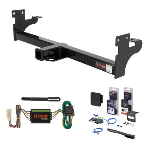 1996 - 1999 Acura SLX Curt 2" Class 3 Trailer Tow Hitch + 5-Flat Wiring Kit Tow Boat/Utility Trailer with Surge Brakes 13098