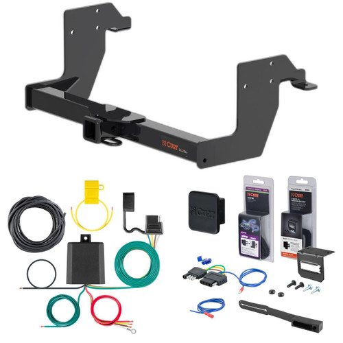 10 - 24 Mercedes-Benz Sprinter 3500 Standard bumper, excluding rear door step Curt 2" Class 3 Trailer Tow Hitch + 5-Flat Wiring Kit Tow Boat/Utility Trailer with Surge Brakes 13388