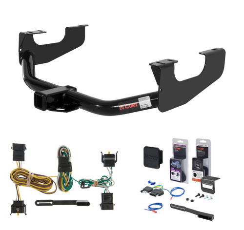 1997 - 2003 Ford F-150 New body Curt 2" Class 3 Trailer Tow Hitch + 5-Flat Wiring Kit Tow Boat/Utility Trailer with Surge Brakes 13359
