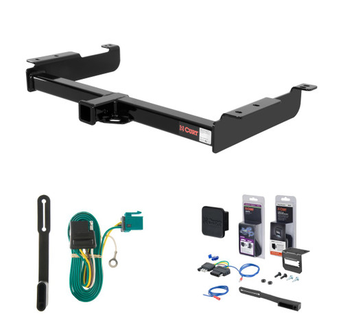 1996 - 2003 GMC Savana 3500 Excluding cutaway models Curt 2" Class 4 Trailer Tow Hitch + 5-Flat Wiring Kit Tow Boat/Utility Trailer with Surge Brakes 14090