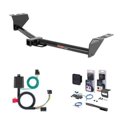 2015 - 2021 Kia Sedona Curt 2" Class 3 Trailer Tow Hitch + 5-Flat Wiring Kit Tow Boat/Utility Trailer with Surge Brakes 13115