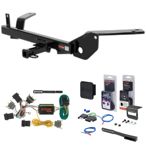 96 - 05 Mercury Sable Wagon, excluding dual exhaust Curt 1-1/4" Class 2 Trailer Tow Hitch + 5-Flat Wiring Kit Tow Boat/Utility Trailer with Surge Brakes 12232