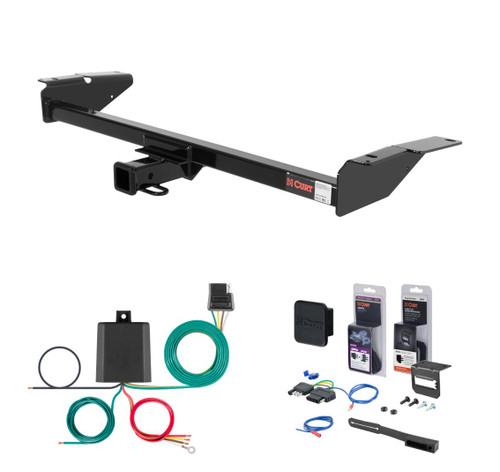 1992 - 2009 Mercury Grand Marquis Sedan Curt 2" Class 3 Trailer Tow Hitch + 5-Flat Wiring Kit Tow Boat/Utility Trailer with Surge Brakes 13707
