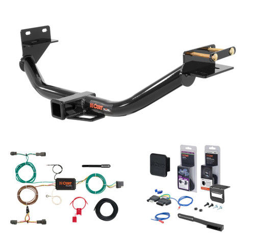 2014 - 2015 Kia Sorento SX Limited 2.0L and EX 2.0L models only Curt 2" Class 3 Trailer Tow Hitch + 5-Flat Wiring Kit Tow Boat/Utility Trailer with Surge Brakes 13152