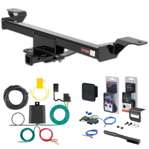 04 - 08 Nissan Maxima Sedan Curt 1-1/4" Class 1 Trailer Tow Hitch + 5-Flat Wiring Kit Tow Boat/Utility Trailer with Surge Brakes 11264