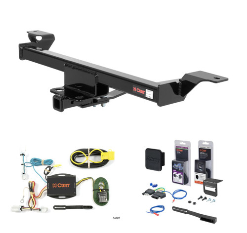 2004 - 2008 Nissan Maxima Sedan Curt 1-1/4" Class 1 Trailer Tow Hitch + 5-Flat Wiring Kit Tow Boat/Utility Trailer with Surge Brakes 11264
