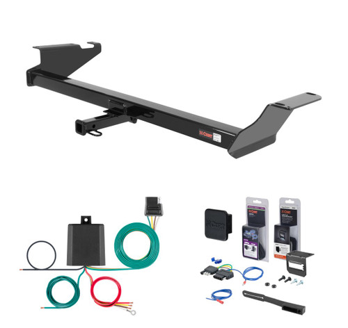 2009 - 2014 Volkswagen Routan Curt 1-1/4" Class 2 Trailer Tow Hitch + 5-Flat Wiring Kit Tow Boat/Utility Trailer with Surge Brakes 12264