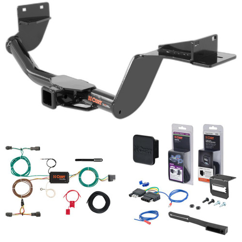 16 - 18 Kia Sorento SX Limited 2.0L and
 EX 2.0L models only Curt 2" Class 3 Trailer Tow Hitch + 5-Flat Wiring Kit Tow Boat/Utility Trailer with Surge Brakes 13195