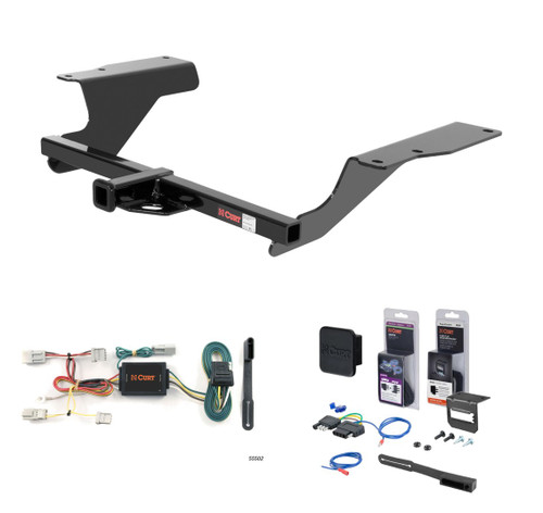 2006 - 2008 Acura TSX Sedan Curt 1-1/4" Class 1 Trailer Tow Hitch + 5-Flat Wiring Kit Tow Boat/Utility Trailer with Surge Brakes 11455