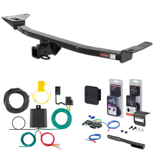 05 - 07 Mercury Montego Curt 2" Class 3 Trailer Tow Hitch + 5-Flat Wiring Kit Tow Boat/Utility Trailer with Surge Brakes 13542