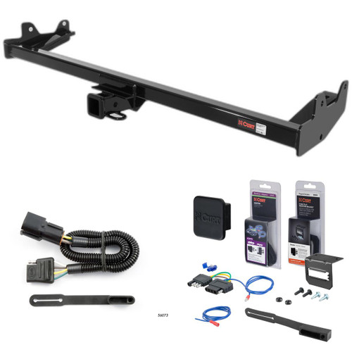 04 - 07 Mercury Monterey Van Curt 2" Class 3 Trailer Tow Hitch + 5-Flat Wiring Kit Tow Boat/Utility Trailer with Surge Brakes 13587-1