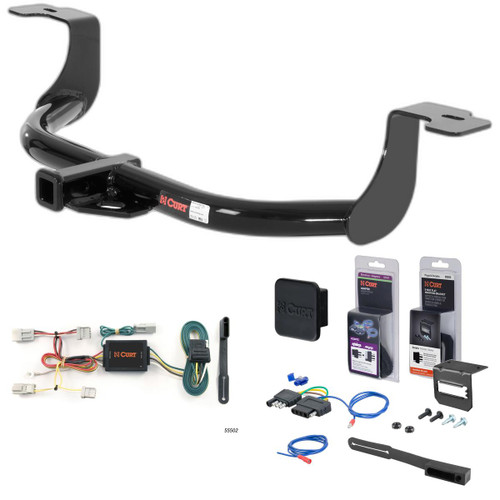 08 - 12 Honda Accord Sedan Curt 1-1/4" Class 1 Trailer Tow Hitch + 5-Flat Wiring Kit Tow Boat/Utility Trailer with Surge Brakes 11085