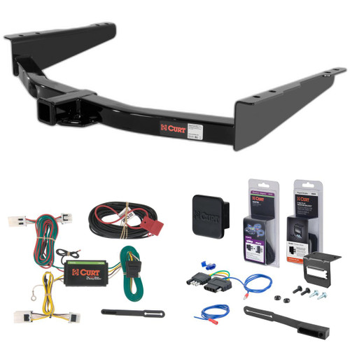 12 - 21 Nissan NV2500 Curt 2" Class 3 Trailer Tow Hitch + 5-Flat Wiring Kit Tow Boat/Utility Trailer with Surge Brakes 13109
