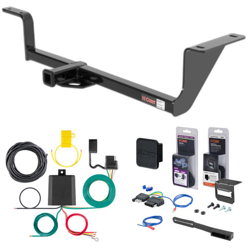 06 - 11 Volkswagen Passat Sedan, new body, excluding 3.6L AWD Curt 1-1/4" Class 1 Trailer Tow Hitch + 5-Flat Wiring Kit Tow Boat/Utility Trailer with Surge Brakes 11091