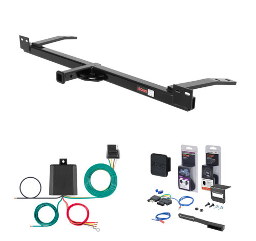 1980 - 1985 Oldsmobile Delta 88 Sedan Curt 1-1/4" Class 2 Trailer Tow Hitch + 5-Flat Wiring Kit Tow Boat/Utility Trailer with Surge Brakes 12009