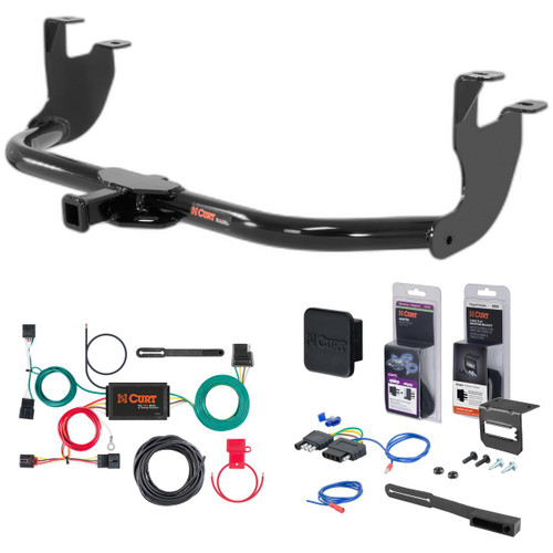 12 - 18 Volkswagen Beetle Hatchback, excluding diesel Curt 1-1/4" Class 1 Trailer Tow Hitch + 5-Flat Wiring Kit Tow Boat/Utility Trailer with Surge Brakes 11354