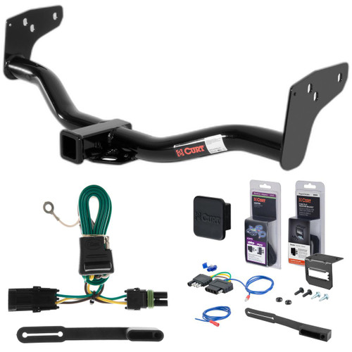 85 - 90 GMC S15 Curt 2" Class 3 Trailer Tow Hitch + 5-Flat Wiring Kit Tow Boat/Utility Trailer with Surge Brakes 13132