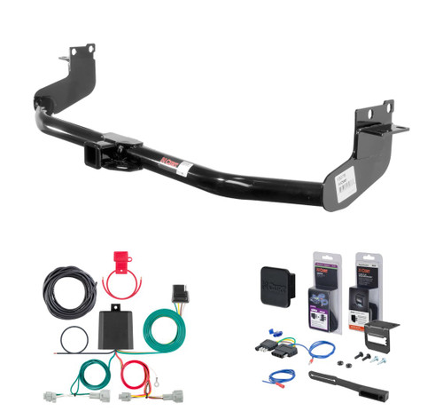 2011 - 2017 Nissan Quest Curt 2" Class 3 Trailer Tow Hitch + 5-Flat Wiring Kit Tow Boat/Utility Trailer with Surge Brakes 13078