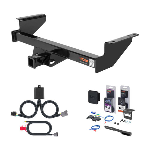 2001 - 2002 Toyota Tundra #13180 will not fit with towable bumper mount Curt 2" Class 3 Trailer Tow Hitch + 5-Flat Wiring Kit Tow Boat/Utility Trailer with Surge Brakes 13184