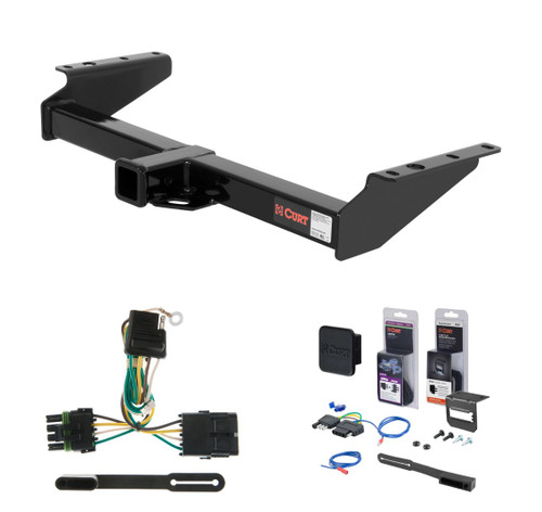 1999 - 2000 Cadillac Escalade Curt 2" Class 3 Trailer Tow Hitch + 5-Flat Wiring Kit Tow Boat/Utility Trailer with Surge Brakes 13029