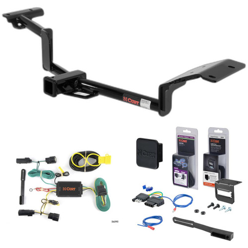 10 - 17 Lincoln MKT With EcoBoost Curt 2" Class 3 Trailer Tow Hitch + 5-Flat Wiring Kit Tow Boat/Utility Trailer with Surge Brakes 13110