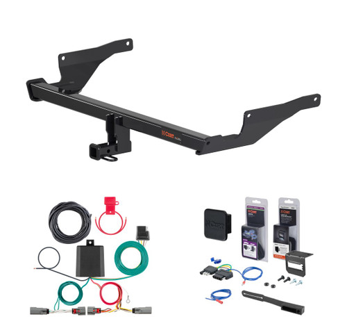2022 - 2024 Mazda CX-5 Curt 1-1/4" Class 2 Trailer Tow Hitch + 5-Flat Wiring Kit Tow Boat/Utility Trailer with Surge Brakes 12170