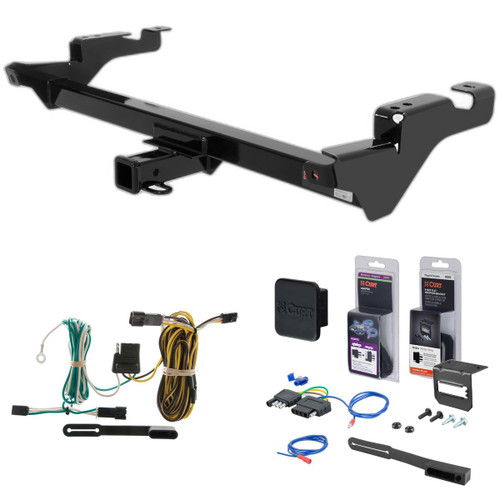 87 - 95 GMC G-Series Van Curt 2" Class 3 Trailer Tow Hitch + 5-Flat Wiring Kit Tow Boat/Utility Trailer with Surge Brakes 13016
