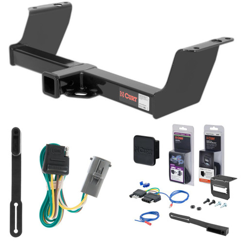 98 - 01 Mazda B3000 00 - 05 models are no drill Curt 2" Class 3 Trailer Tow Hitch + 5-Flat Wiring Kit Tow Boat/Utility Trailer with Surge Brakes 13019