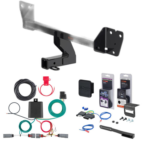 20 - 24 Buick Encore GX Excluding hands free liftgate & Without LED taillights Curt 2" Class 3 Trailer Tow Hitch + 5-Flat Wiring Kit Tow Boat/Utility Trailer with Surge Brakes 13584-2