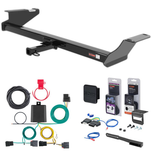 08 - 10 Dodge Grand Caravan Curt 1-1/4" Class 2 Trailer Tow Hitch + 5-Flat Wiring Kit Tow Boat/Utility Trailer with Surge Brakes 12264