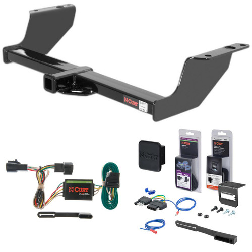 94 - 97 Mazda B2300 Curt 1-1/4" Class 2 Trailer Tow Hitch + 5-Flat Wiring Kit Tow Boat/Utility Trailer with Surge Brakes 12012