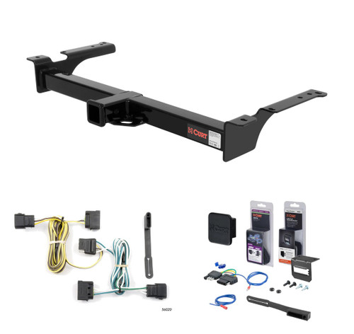 2004 - 2006 Ford Econoline van Curt 2" Class 3 Trailer Tow Hitch + 5-Flat Wiring Kit Tow Boat/Utility Trailer with Surge Brakes 13053