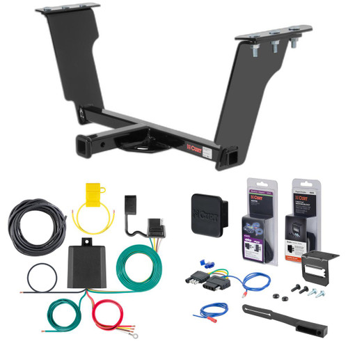 05 - 11 Cadillac STS Curt 1-1/4" Class 1 Trailer Tow Hitch + 5-Flat Wiring Kit Tow Boat/Utility Trailer with Surge Brakes 11307