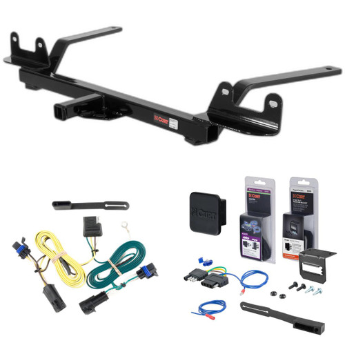 04 - 07 Chevrolet Malibu Sedan Curt 1-1/4" Class 2 Trailer Tow Hitch + 5-Flat Wiring Kit Tow Boat/Utility Trailer with Surge Brakes 12272