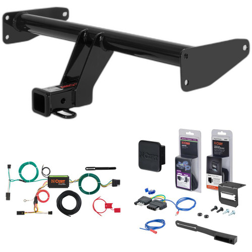 13 - 15 Chevrolet Captiva Sport Curt 2" Class 3 Trailer Tow Hitch + 5-Flat Wiring Kit Tow Boat/Utility Trailer with Surge Brakes 13594