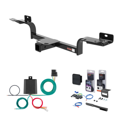 2003 - 2008 Infiniti FX35 Curt 2" Class 3 Trailer Tow Hitch + 5-Flat Wiring Kit Tow Boat/Utility Trailer with Surge Brakes 13558