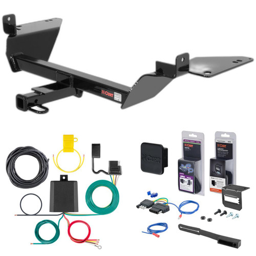 05 - 09 Buick Allure Curt 1-1/4" Class 2 Trailer Tow Hitch + 5-Flat Wiring Kit Tow Boat/Utility Trailer with Surge Brakes 12239