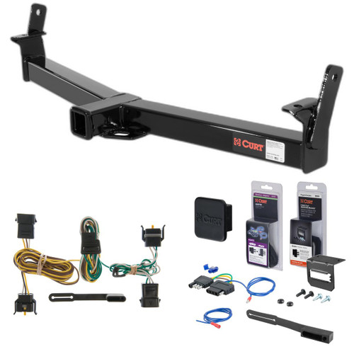01 - 03 Ford Explorer Sport Curt 2" Class 3 Trailer Tow Hitch + 5-Flat Wiring Kit Tow Boat/Utility Trailer with Surge Brakes 13033