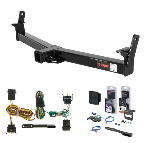 2001 - 2003 Ford Explorer Sport Curt 2" Class 3 Trailer Tow Hitch + 5-Flat Wiring Kit Tow Boat/Utility Trailer with Surge Brakes 13033