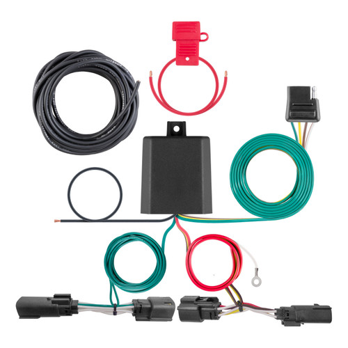 2020 - 2026 Buick Encore GX Excluding hands free liftgate & With LED taillights Curt 1-1/4" Class 1 Trailer Tow Hitch + 5-Flat Wiring Kit Tow Boat/Utility Trailer with Surge Brakes 11612-1