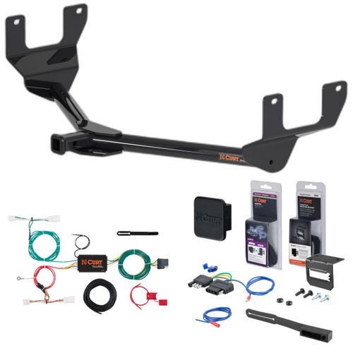 2017 Lexus NX200t Curt 1-1/4" Class 2 Trailer Tow Hitch + 5-Flat Wiring Kit Tow Boat/Utility Trailer with Surge Brakes 12172