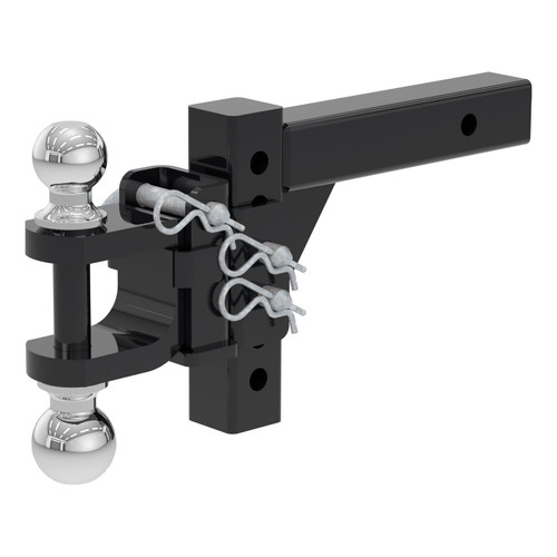 CURT Adjustable Multipurpose Ball Mount (2" Shank, 2" & 2-5/16" Balls) Trailer Hitch Ball Mount