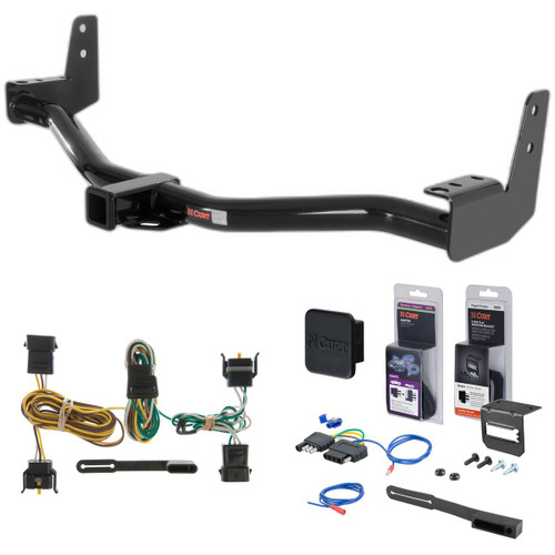 98 - 02 Lincoln Navigator Curt 2" Class 3 Trailer Tow Hitch + 5-Flat Wiring Kit Tow Boat/Utility Trailer with Surge Brakes 13125