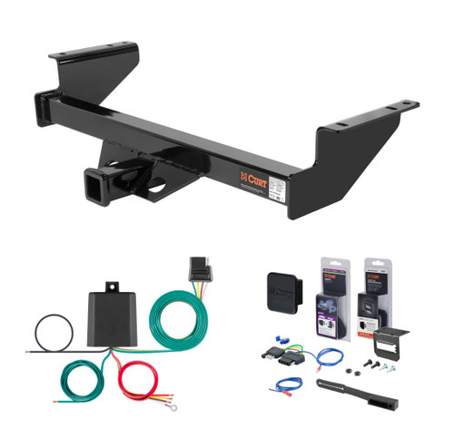 2003 - 2006 Toyota Tundra #13180 will not fit with towable bumper mount Curt 2" Class 3 Trailer Tow Hitch + 5-Flat Wiring Kit Tow Boat/Utility Trailer with Surge Brakes 13184