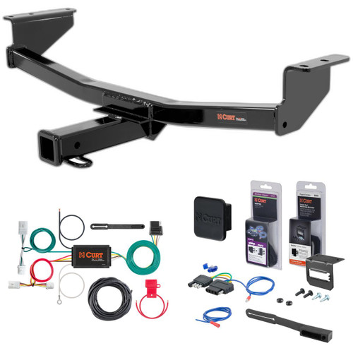 08 - 20 Nissan Rogue Excluding Krom Curt 2" Class 3 Trailer Tow Hitch + 5-Flat Wiring Kit Tow Boat/Utility Trailer with Surge Brakes 13204 08 - 20 Nissan Rogue Excluding Krom Curt 2" Class 3 Trailer Tow Hitch + 5-Flat Wiring Kit Tow Boat/Utility Trailer with Surge Brakes 13204