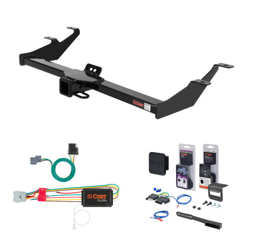 2007 - 2011 Honda Element Excluding SC Curt 2" Class 3 Trailer Tow Hitch + 5-Flat Wiring Kit Tow Boat/Utility Trailer with Surge Brakes 13574