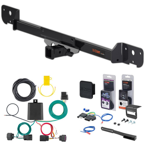 14 - 21 Ram ProMaster 2500 Curt 2" Class 3 Trailer Tow Hitch + 5-Flat Wiring Kit Tow Boat/Utility Trailer with Surge Brakes 13295