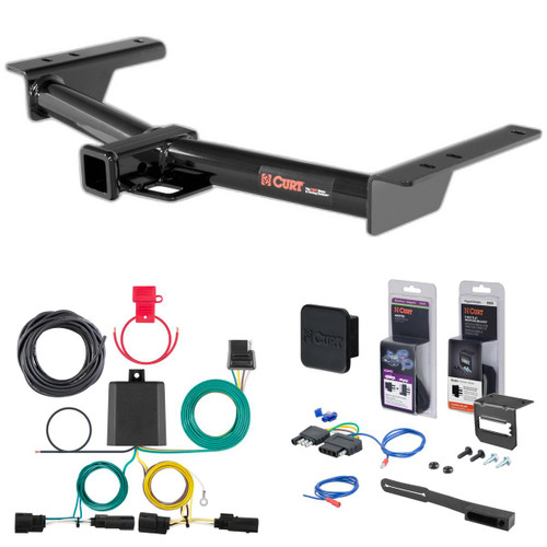 22 - 24 Ford E-Transit Curt 2" Class 3 Trailer Tow Hitch + 5-Flat Wiring Kit Tow Boat/Utility Trailer with Surge Brakes 13193 22 - 24 Ford E-Transit Curt 2" Class 3 Trailer Tow Hitch + 5-Flat Wiring Kit Tow Boat/Utility Trailer with Surge Brakes 13193