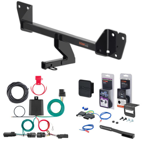 20 - 24 Buick Encore GX Excluding hands free liftgate & With LED taillights Curt 1-1/4" Class 1 Trailer Tow Hitch + 5-Flat Wiring Kit Tow Boat/Utility Trailer with Surge Brakes 11612